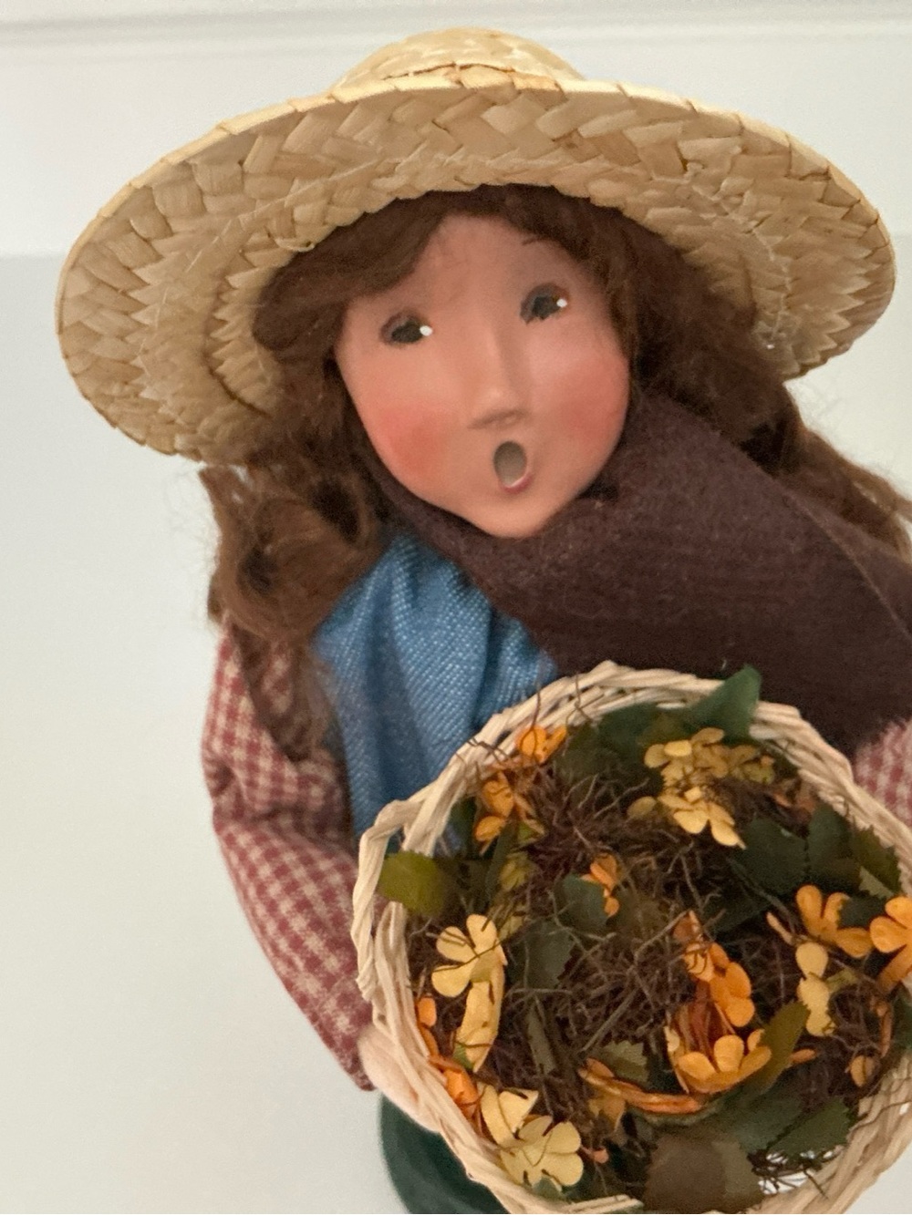 Byers Carolers Fall Harvest Girl .10 inches tall